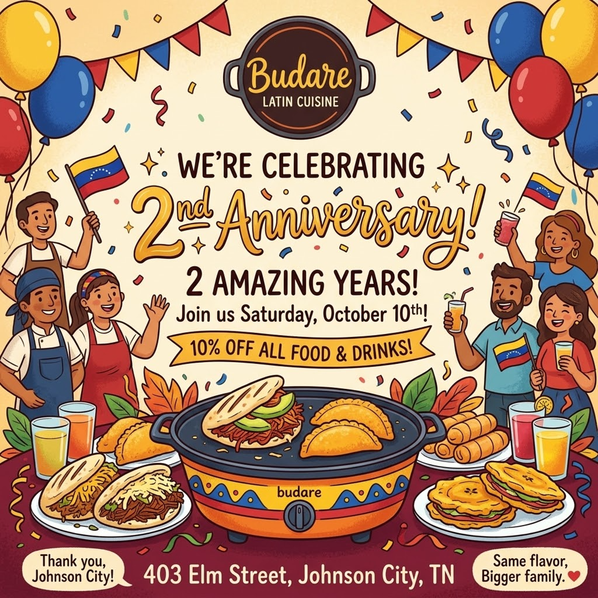 Join us to celebrate our 2nd anniversary!